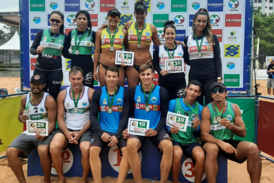 1ª etapa do Circuito Estadual de Vôlei de Praia chega ao fim 