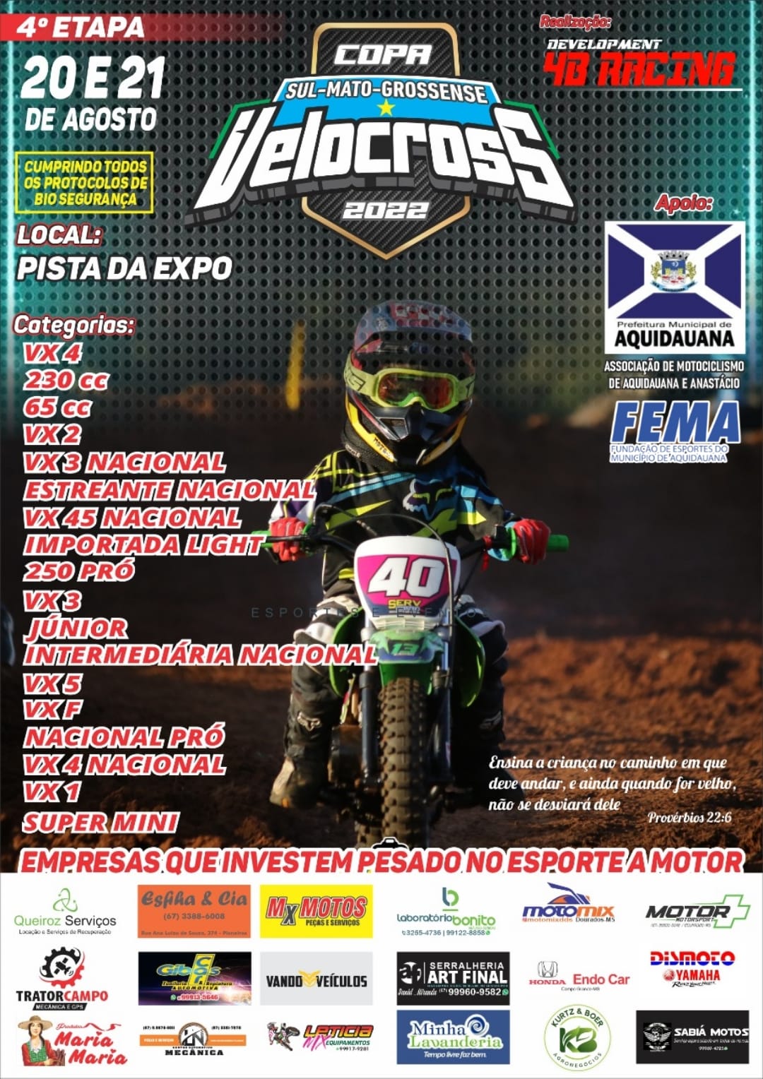 Aquidauana sedia Copa Sul-Mato-Grossense de Velocross
