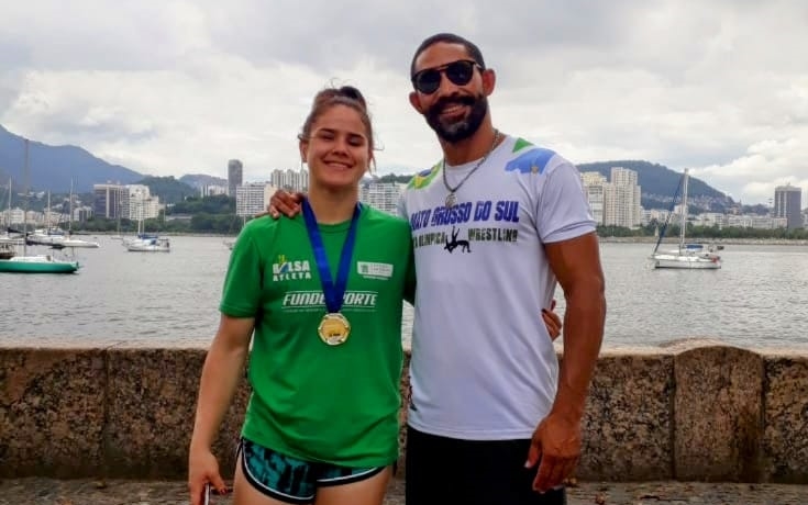 Atleta de MS venceu o Brasileiro de Luta de Praia no último sábado