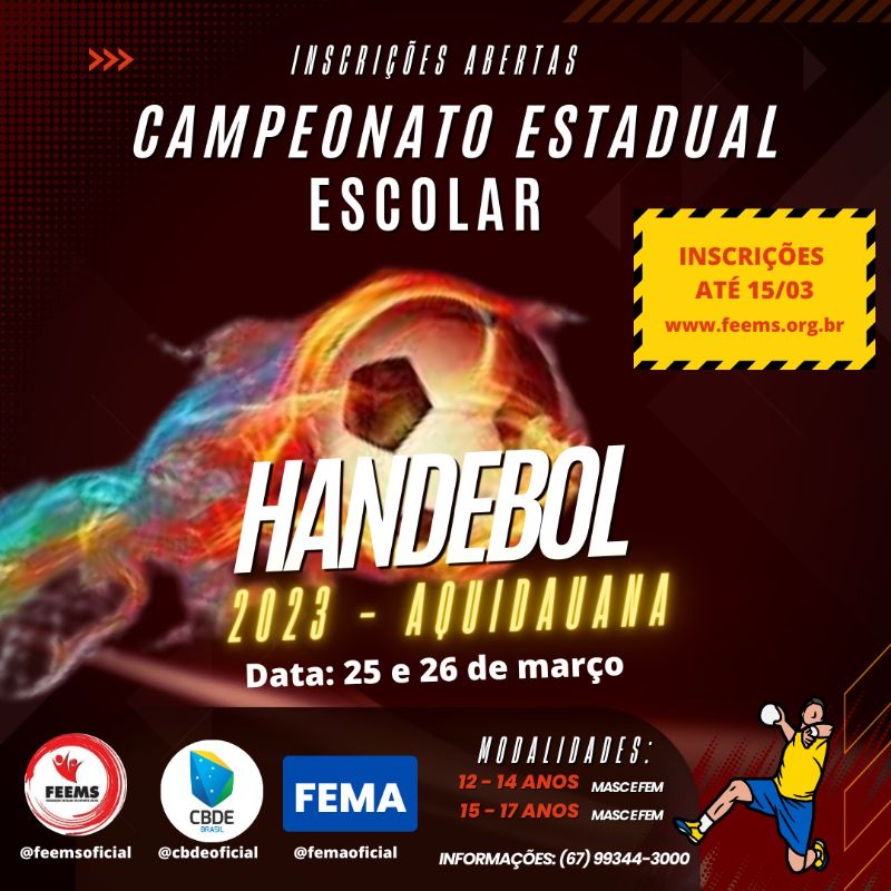Aquidauana sediará o Campeonato Estadual de Handebol
