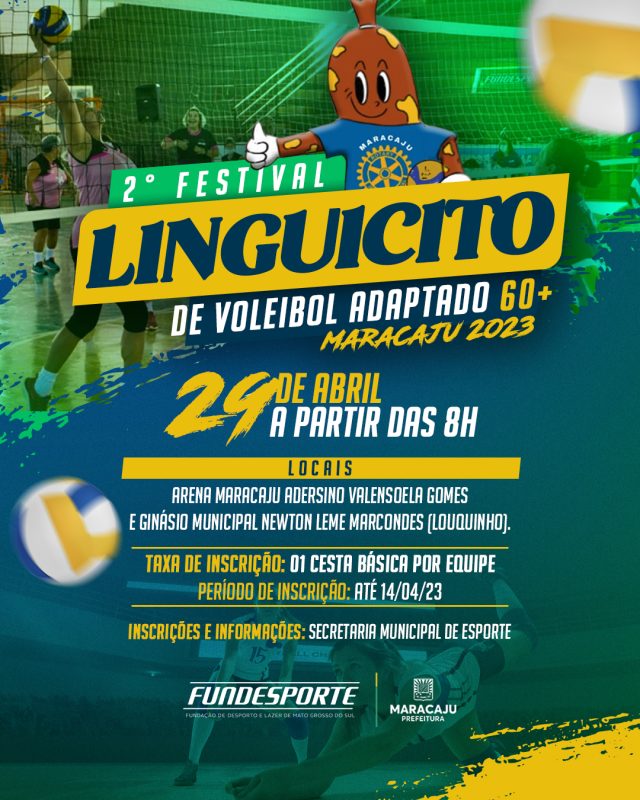 Prefeitura de Maracaju abre inscrições para Festival de Voleibol Adaptado