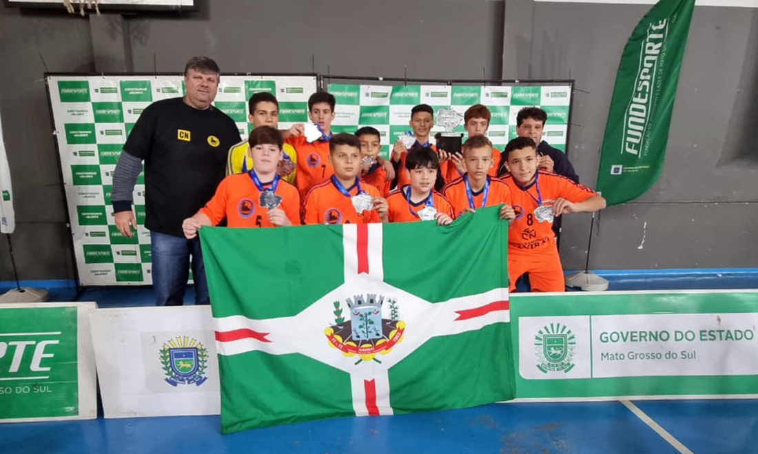 Naviraí é vice-campeão no futsal dos Jogos Escolares da Juventude