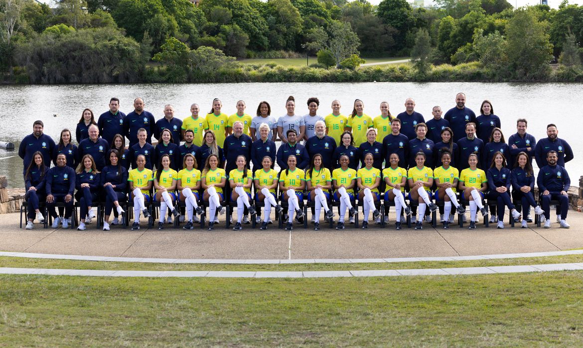 Seleção feminina faz foto oficial da Copa do Mundo