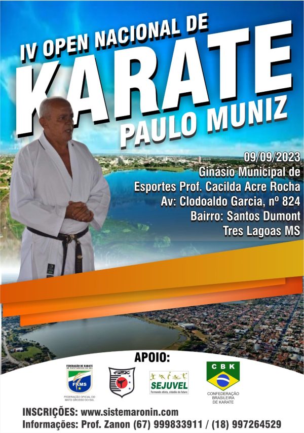 4º Open Nacional de Karatê acontece neste sábado em Três Lagoas