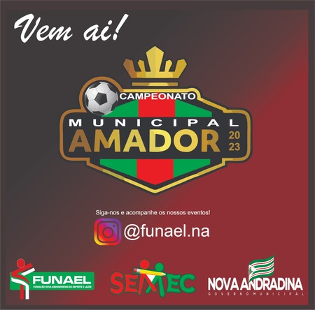 Campeonato de Futebol Amador de Nova Andradina terá grande premiação