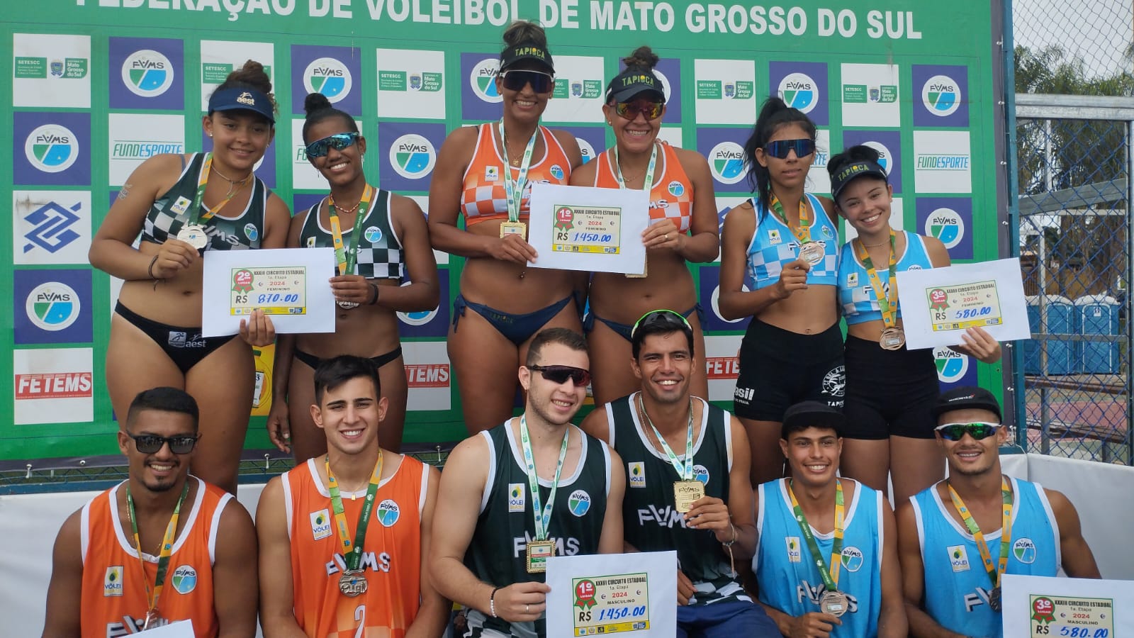 Duplas são campeões do GP Gloria de Dourados de Vôlei de Praia