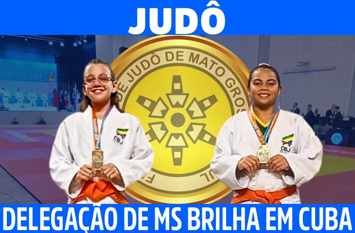 Judô de MS fatura quatro medalhas no Panamericano Sub-13, em Cuba