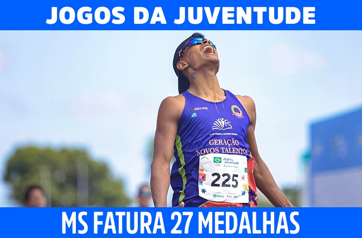 MS fatura 27 medalhas nos Jogos da Juventude 2024
