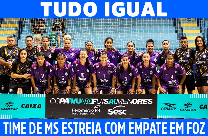 Club Atlético Santista estreia com empate na Copa Mundo de Futsal