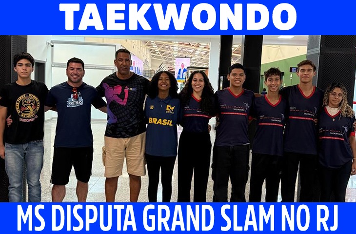 Delegação de MS embarca para Grand Slam de Taekwondo em busca de vagas na seleção brasileira