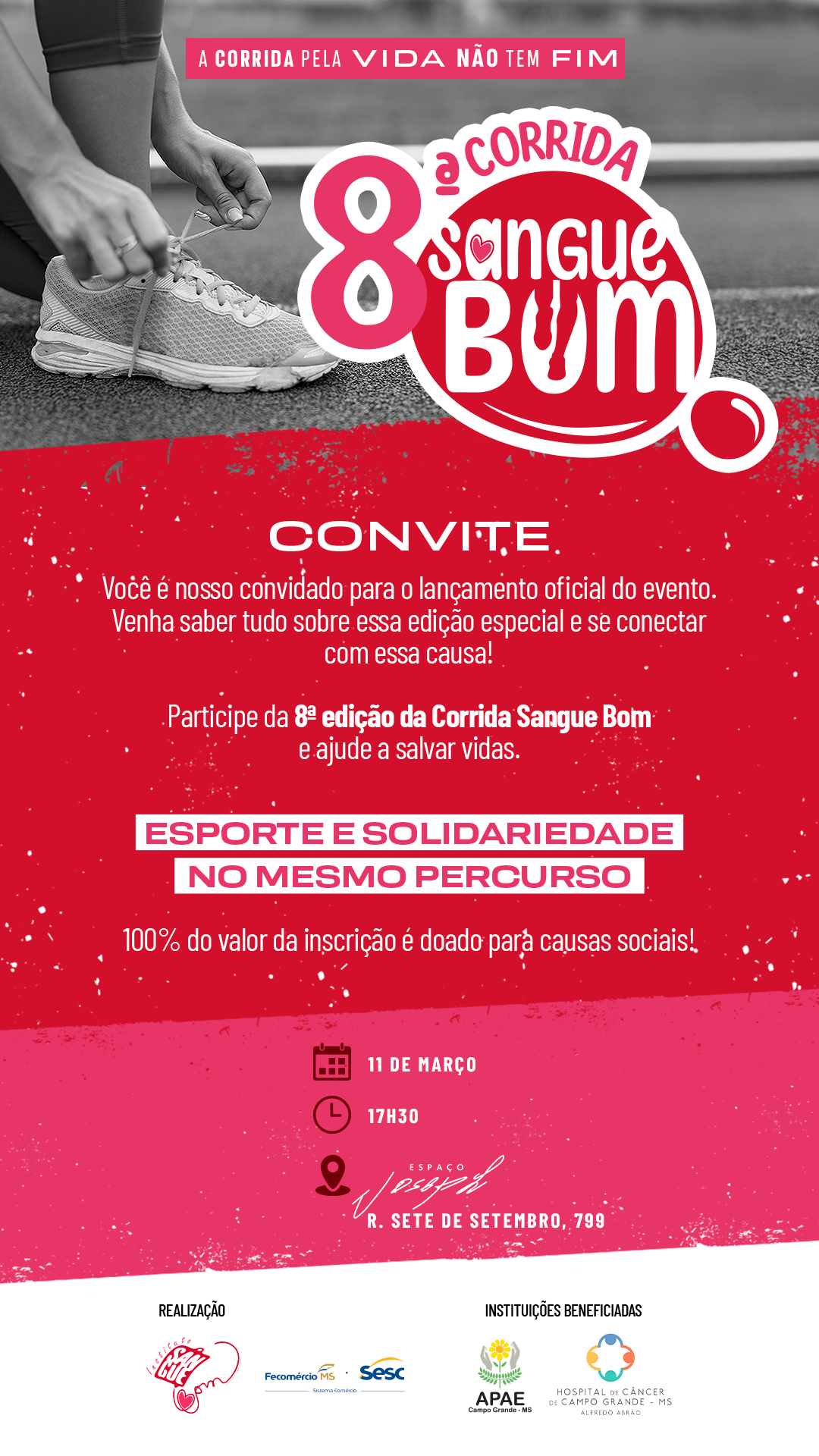 Lançamento da 8ª edição do Circuito Sesc de Corridas - Corrida Sangue Bom