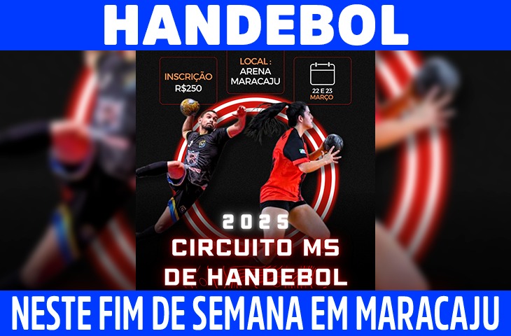 Maracaju recebe o Circuito MS de Handebol neste fim de semana