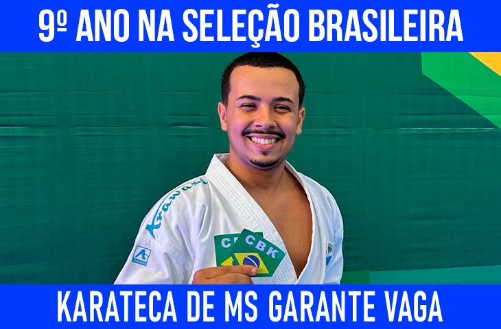 Julio Garcia garante vaga na Seleção Brasileira de Karatê pelo 9º ano consecutivo