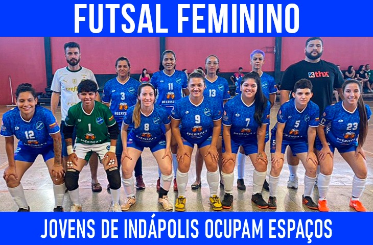 Jovens de Indápolis mantêm equipe de futsal com esforço coletivo