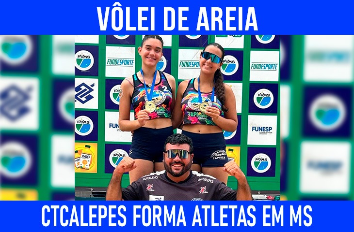 CTCALEPES forma atletas no vôlei de praia em Mato Grosso do Sul