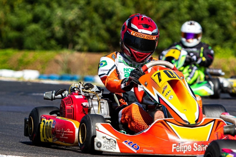 Dudu Drumond brilha em Birigui e conquista pódio na Copa de Kart CKB