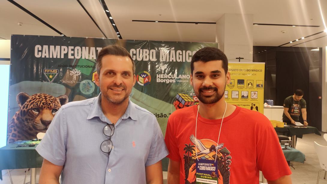 Superintendente da FFMS representa entidade no Pantanal Cubing 2025