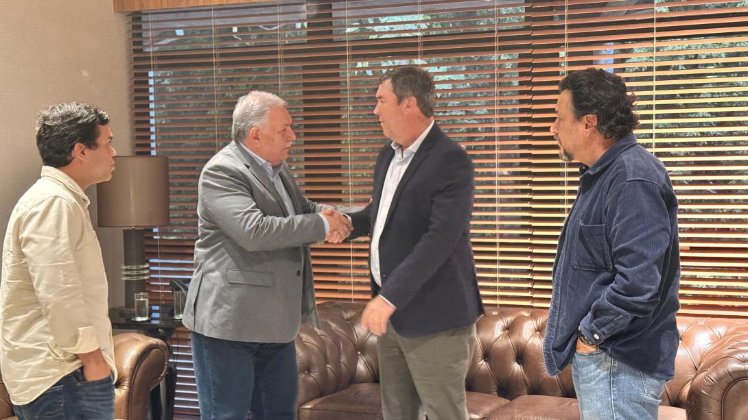Governo de MS reforça apoio à FFMS em reunião com o presidente Estevão Petrállas