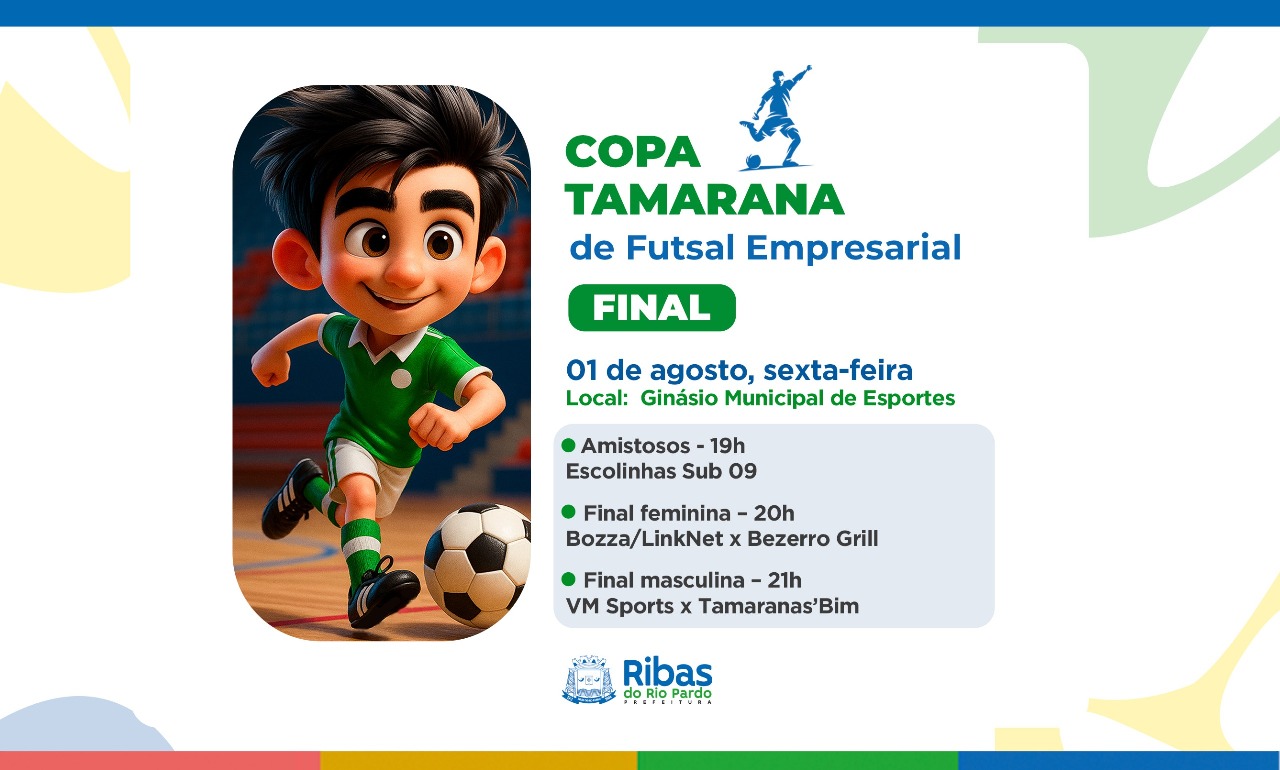 Final da Copa Tamarana de Futsal será nesta sexta em Ribas do Rio Pardo