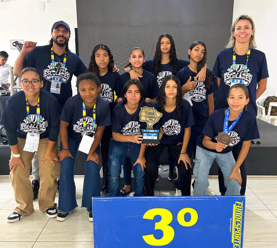 Três Lagoas conquista 3º lugar no futsal feminino nos Jogos Escolares