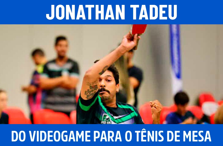 Jonathan Tadeu: a trajetória de quem trocou o videogame por uma bicicleta para viver o tênis de mesa em MS