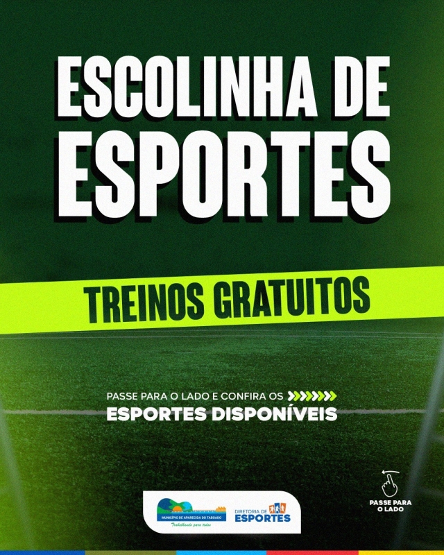 Escolinha de Esportes oferece treinos gratuitos para crianças e adultos