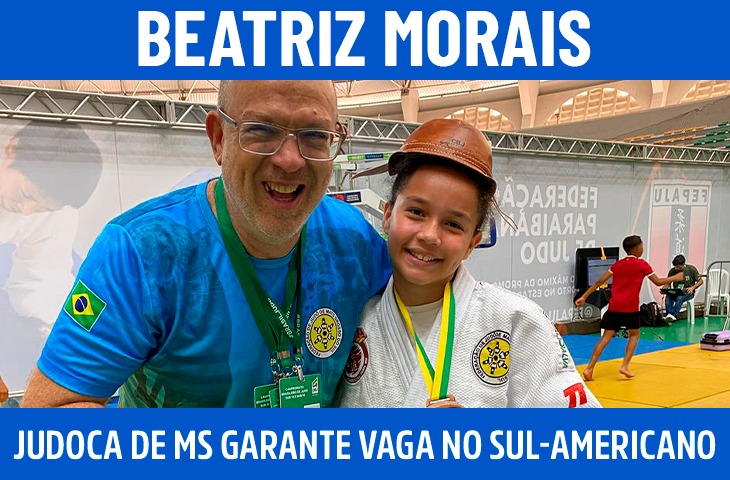 Beatriz Morais, judoca de MS, garante vaga no Sul-Americano Sub-13 após terceiro lugar no Brasileiro