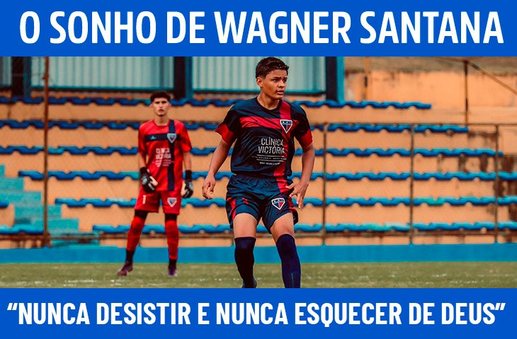 “Nunca desistir e nunca esquecer de Deus”: o sonho de Wagner Santana, jovem atleta de futebol de MS