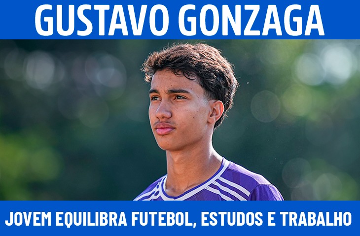 Gustavo Gonzaga: o jovem atleta que equilibra futebol, estudos e trabalho
