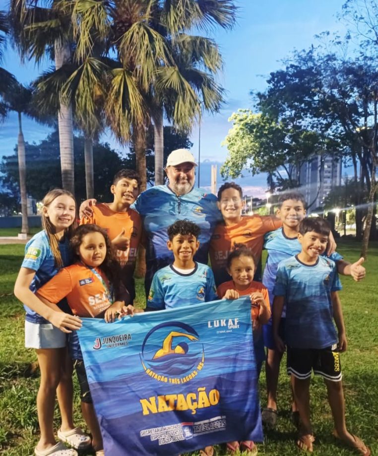 Três Lagoas conquista ouro na natação e se destaca no Festival Centro-Oeste