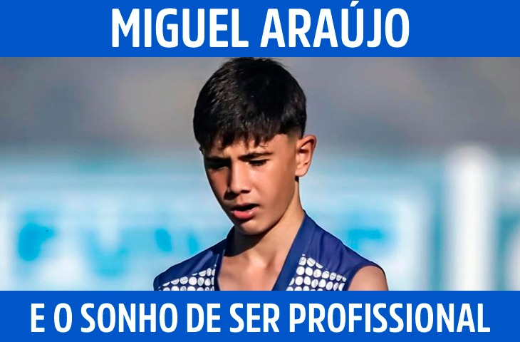Miguel vê no sonho de ser jogador o caminho para seguir em frente