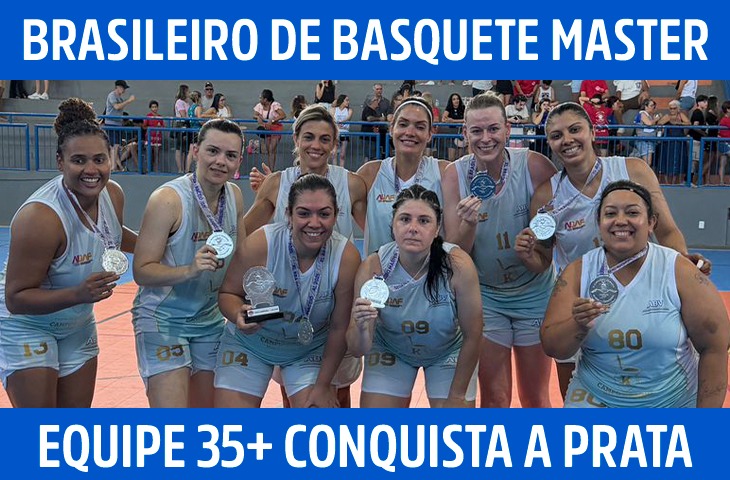 ABV-MS conquista medalha de prata na categoria 35+ feminino no XL Campeonato Brasileiro de Basquete Master
