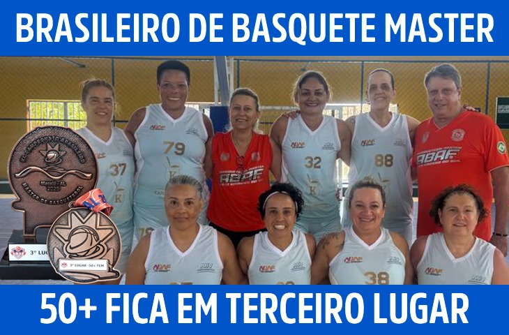 ABV-MS garante medalha de bronze na categoria 50+ feminino no XL Campeonato Brasileiro de Basquete Master