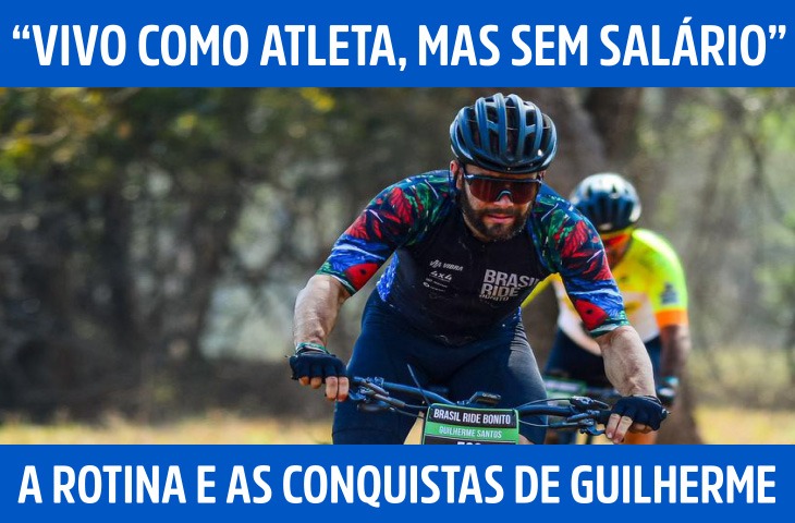 “Vivo como atleta, mas sem salário”: a rotina e as conquistas de Guilherme Santos no MTB