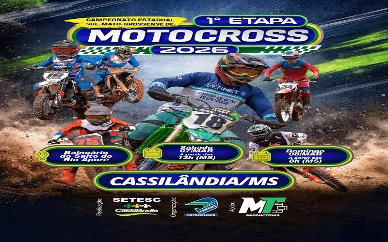Cassilândia recebe a abertura do Estadual de Motocross 2026