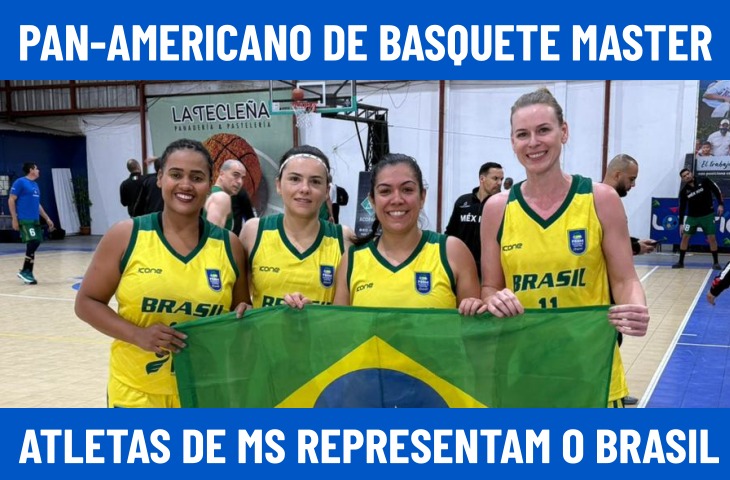Atletas de Mato Grosso do Sul representam o Brasil no XIII Campeonato Pan-Americano de Basquetebol Master, disputado em San Salvador
