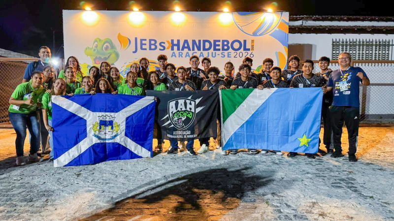 Delegação de Aquidauana leva o nome de MS ao JEBs de Handebol