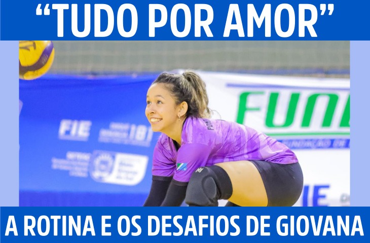 “Tudo por amor”: a rotina e os desafios de Giovana Benitez no vôlei de MS