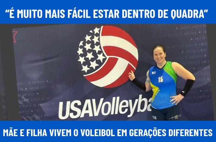 “É muito mais fácil estar dentro de quadra”: mãe e filha vivem o voleibol em gerações diferentes em MS