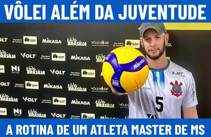 Vôlei além da juventude: a rotina de um atleta master de Mato Grosso do Sul