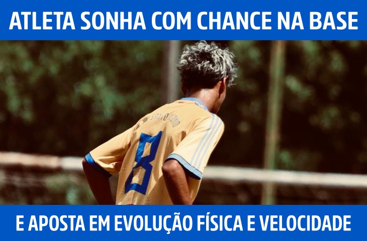 Jovem de MS sonha com chance na base e aposta em evolução física e velocidade