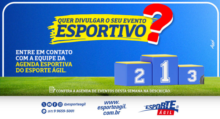 Para você não perder o que acontece no esporte de Mato Grosso do Sul, o Esporte Ágil preparou a agenda com os eventos deste fim de semana. Confira! 