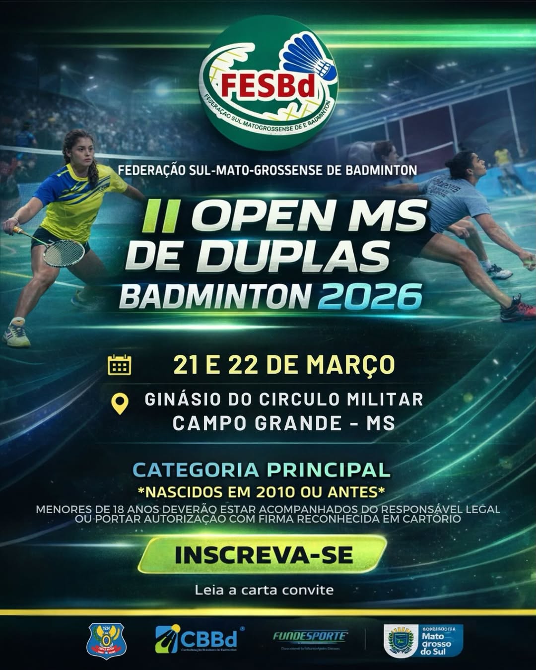 II OPEN MS DE DUPLAS DE BADMINTON 2026