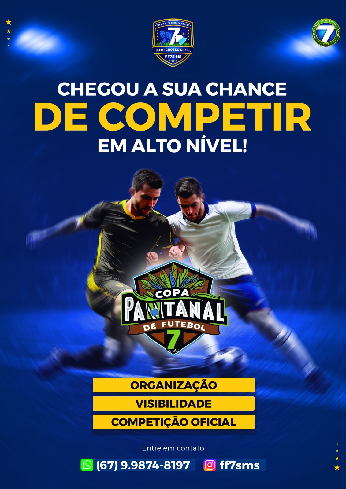 Federação de Futebol 7 Society de MS anuncia primeira competição estadual 