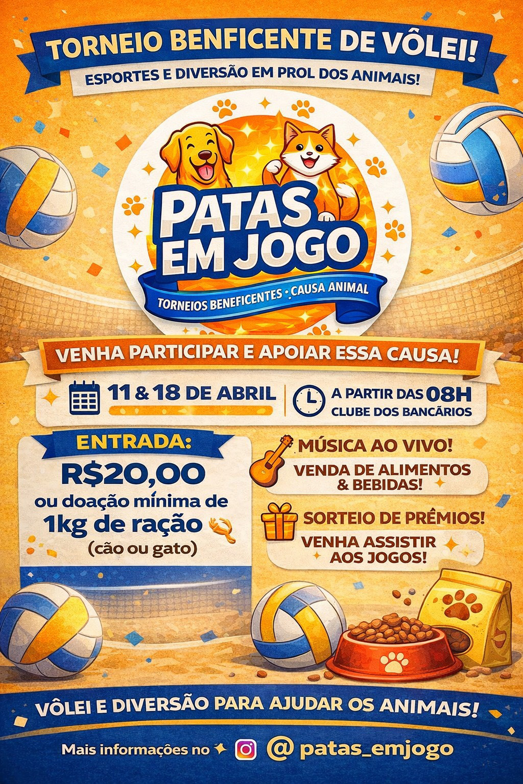 Esporte e solidariedade juntos no evento “Patas em Jogo” na Capital