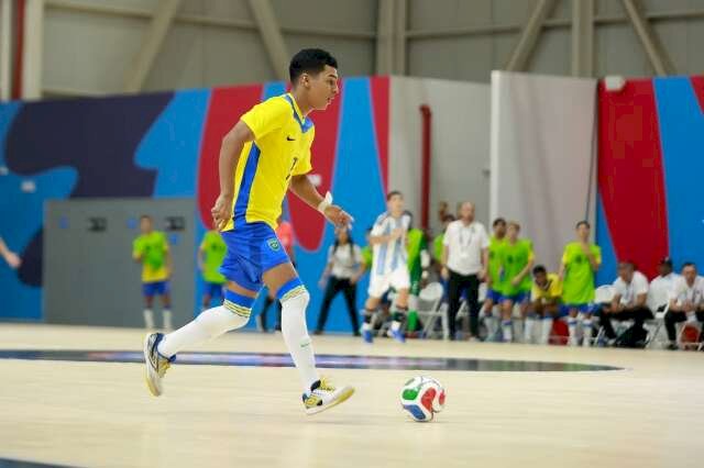 Talento de MS brilha em goleada do Brasil sobre a Argentina