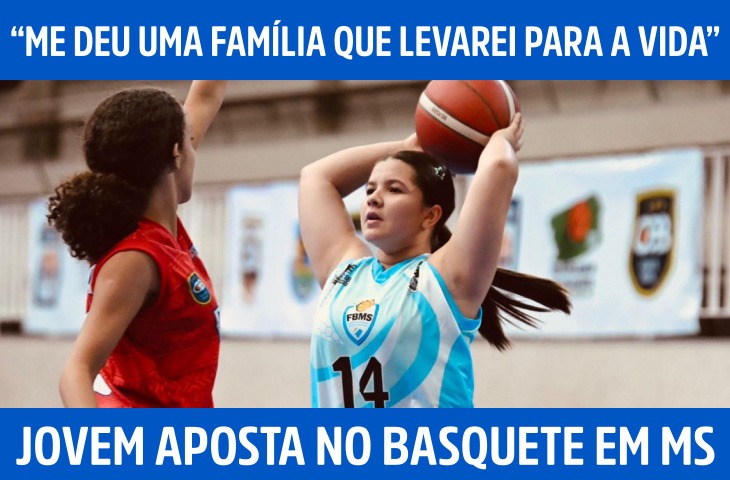“Me deu uma família que levarei para a vida”: jovem aposta no basquete em MS