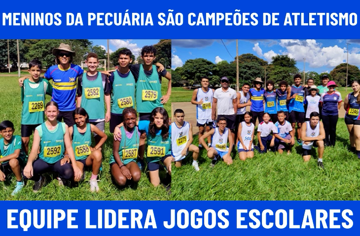 Os “Meninos da Pecuária” são campeões campo-grandenses de atletismo