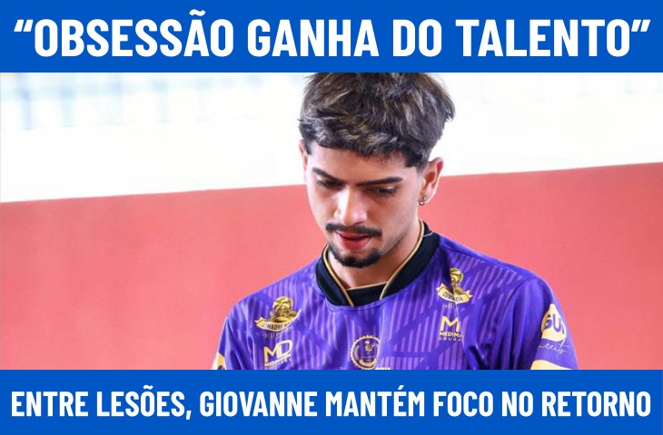 “Obsessão ganha do talento”: entre lesões, Giovanne Lima mantém foco no retorno