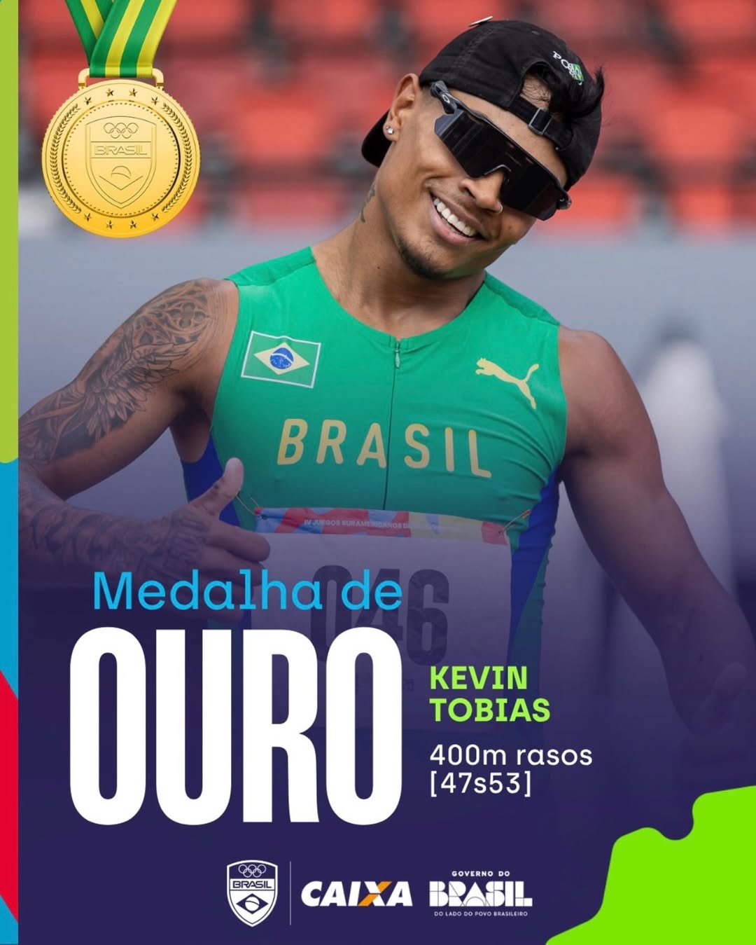 Ponta Porã conquista ouro e prata no Sul-Americano Sub-18 de Atletismo